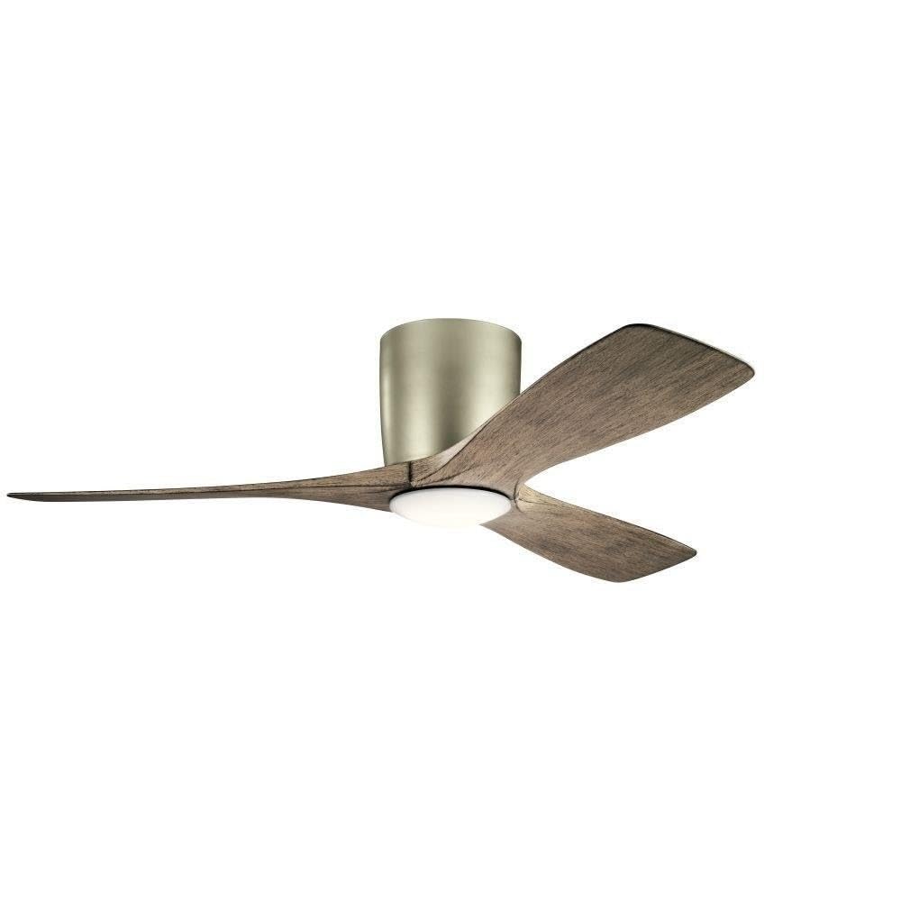 Ceiling Fan with Light – 48” Satin Bronze, LED + Wall Control