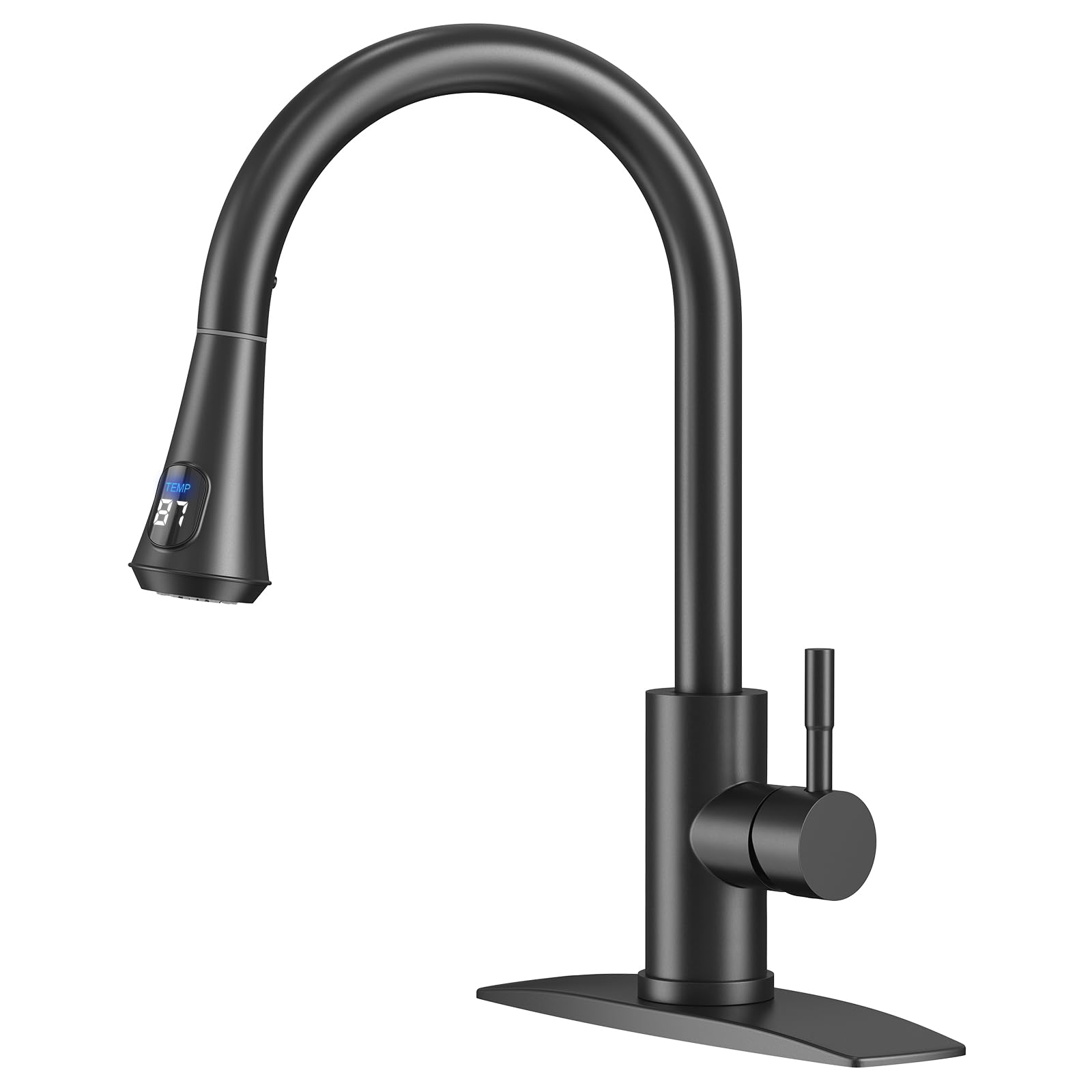 Pull Down Kitchen Faucet – Brushed Nickel, Single Handle