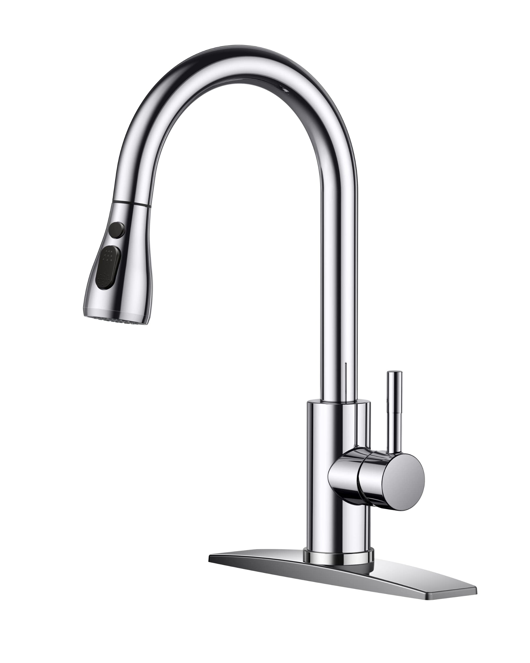 Pull Down Kitchen Faucet – Brushed Nickel, Single Handle