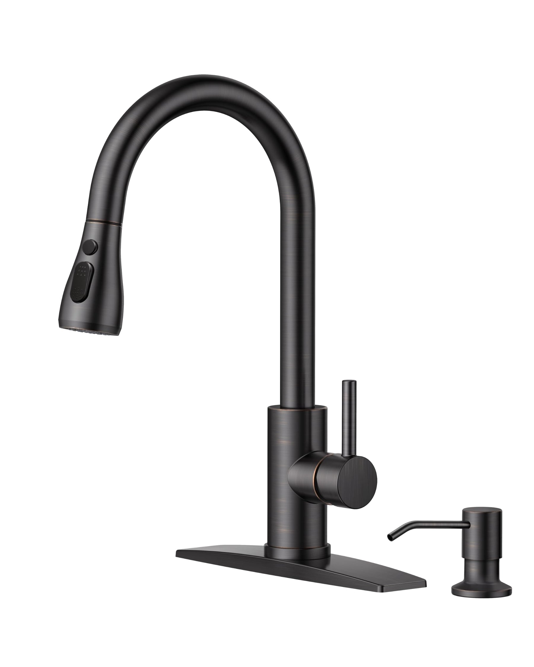 Pull Down Kitchen Faucet – Brushed Nickel, Single Handle