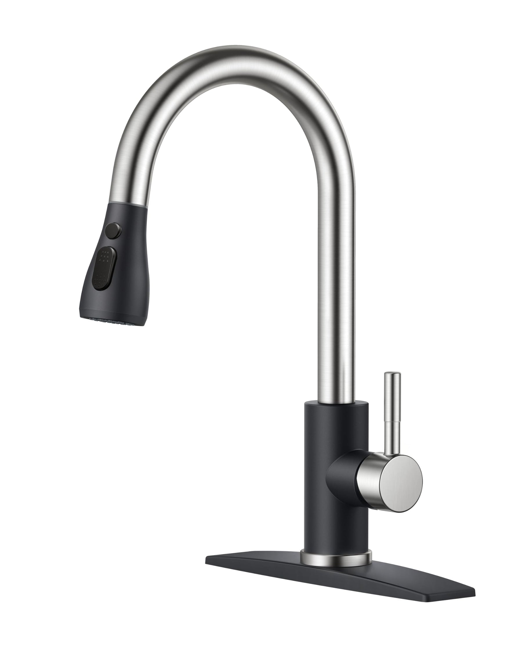 Pull Down Kitchen Faucet – Brushed Nickel, Single Handle
