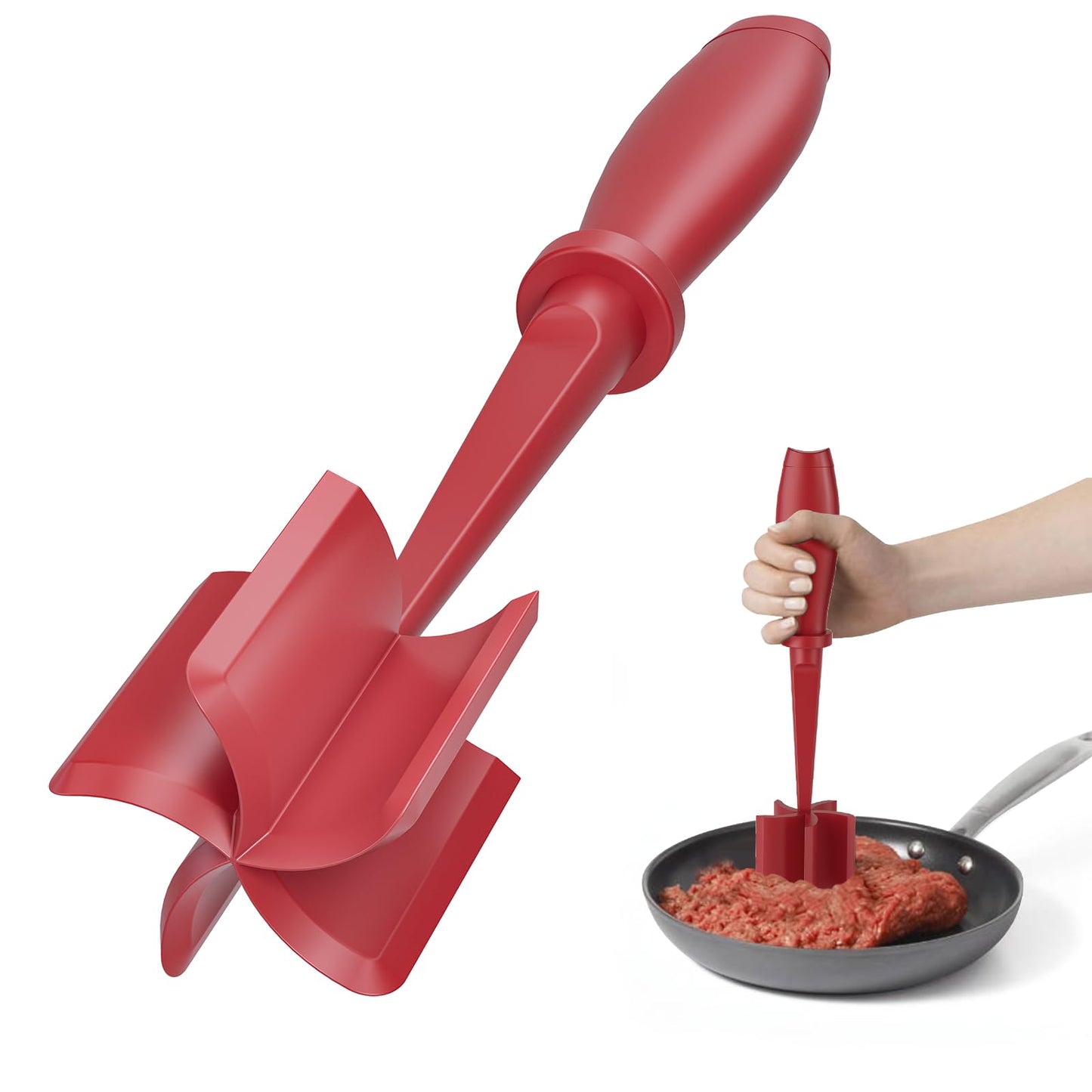 Burger Masher Tool – Heat-Resistant Meat Grinder and Smasher