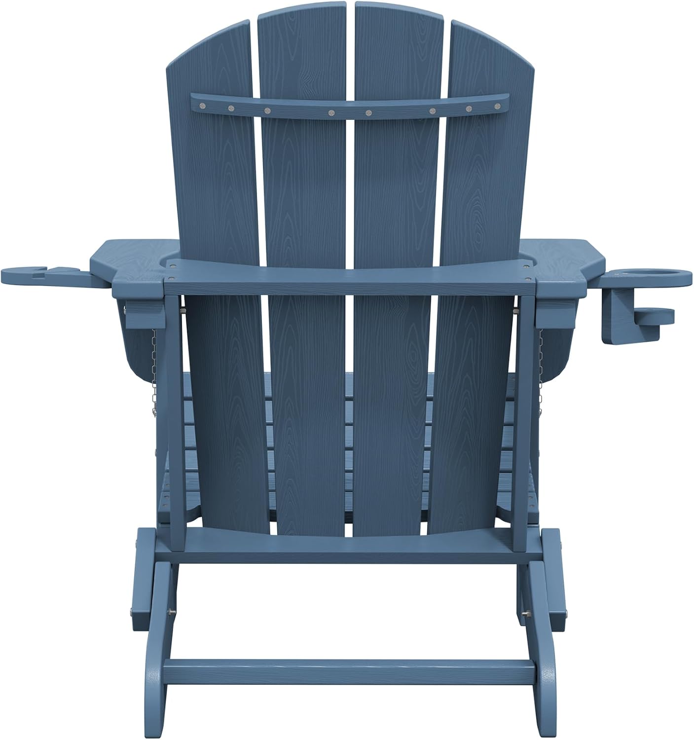 Folding Adirondack Chair – Weatherproof HDPE, Wood-Look