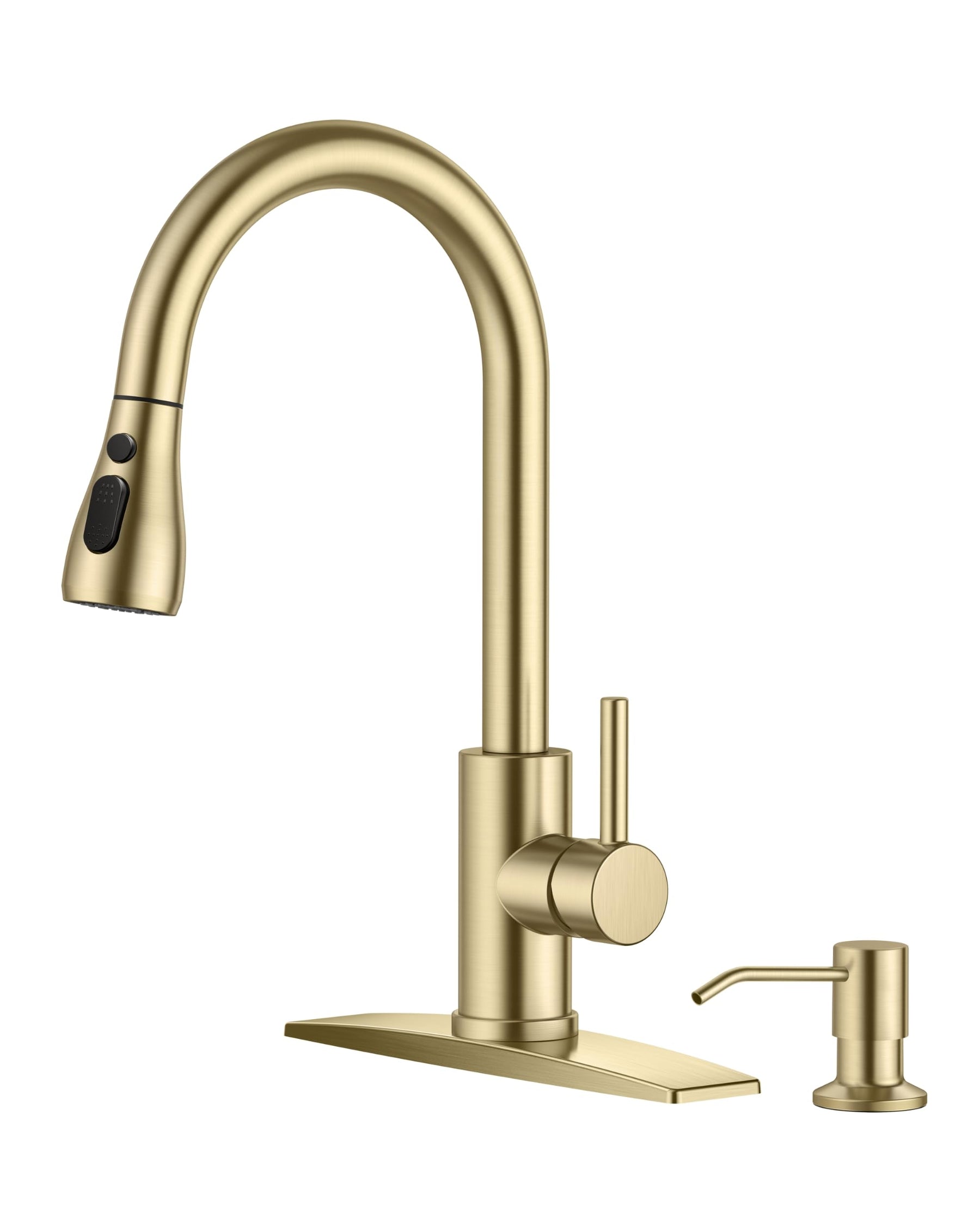 Pull Down Kitchen Faucet – Brushed Nickel, Single Handle