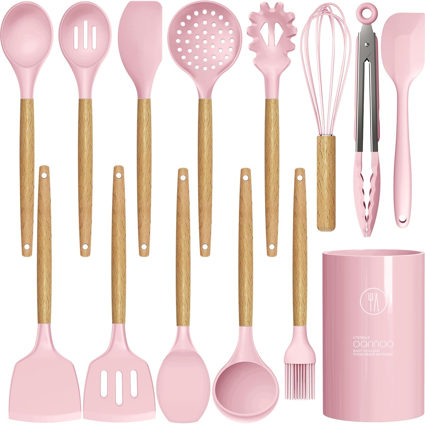 Silicone Cooking Utensils – Heat-Resistant, 33PCS Nonstick Kitchen Set
