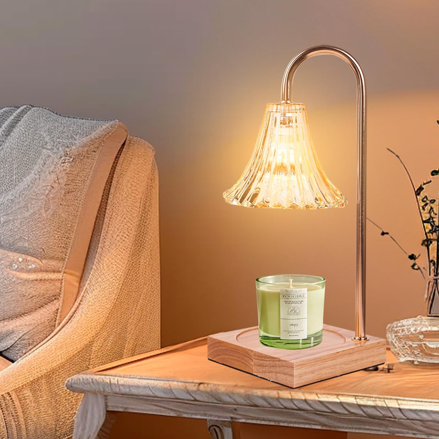 Candle Warmer with Timer – Electric Dimmer Lamp, Gift for Women