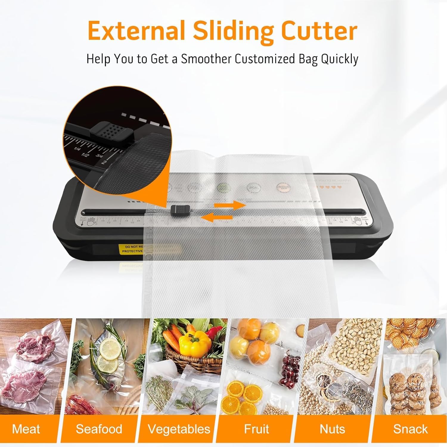 Vacuum Sealer Machine – One-Touch, 10 Bags, Compact Design
