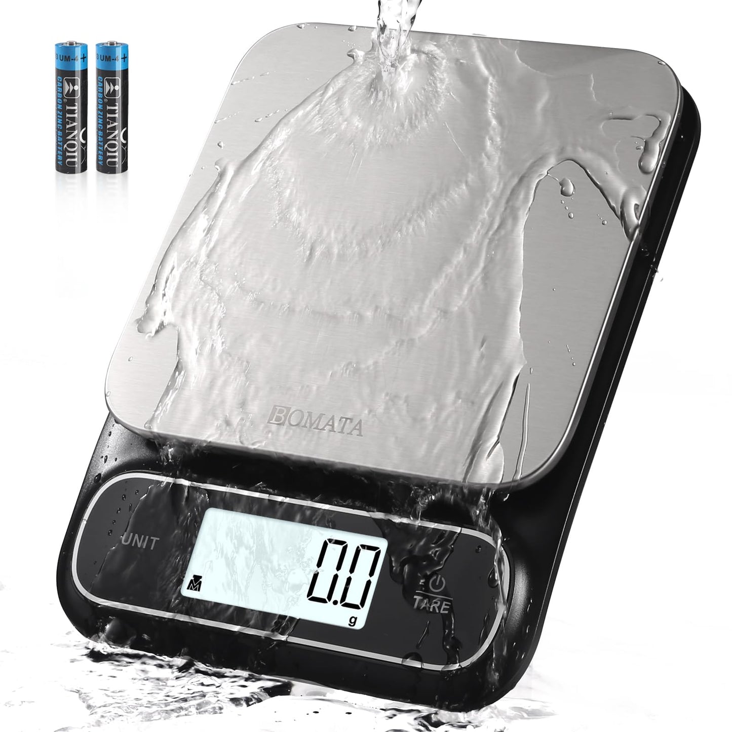 Digital Kitchen Scale – Waterproof, Rechargeable, High Precision
