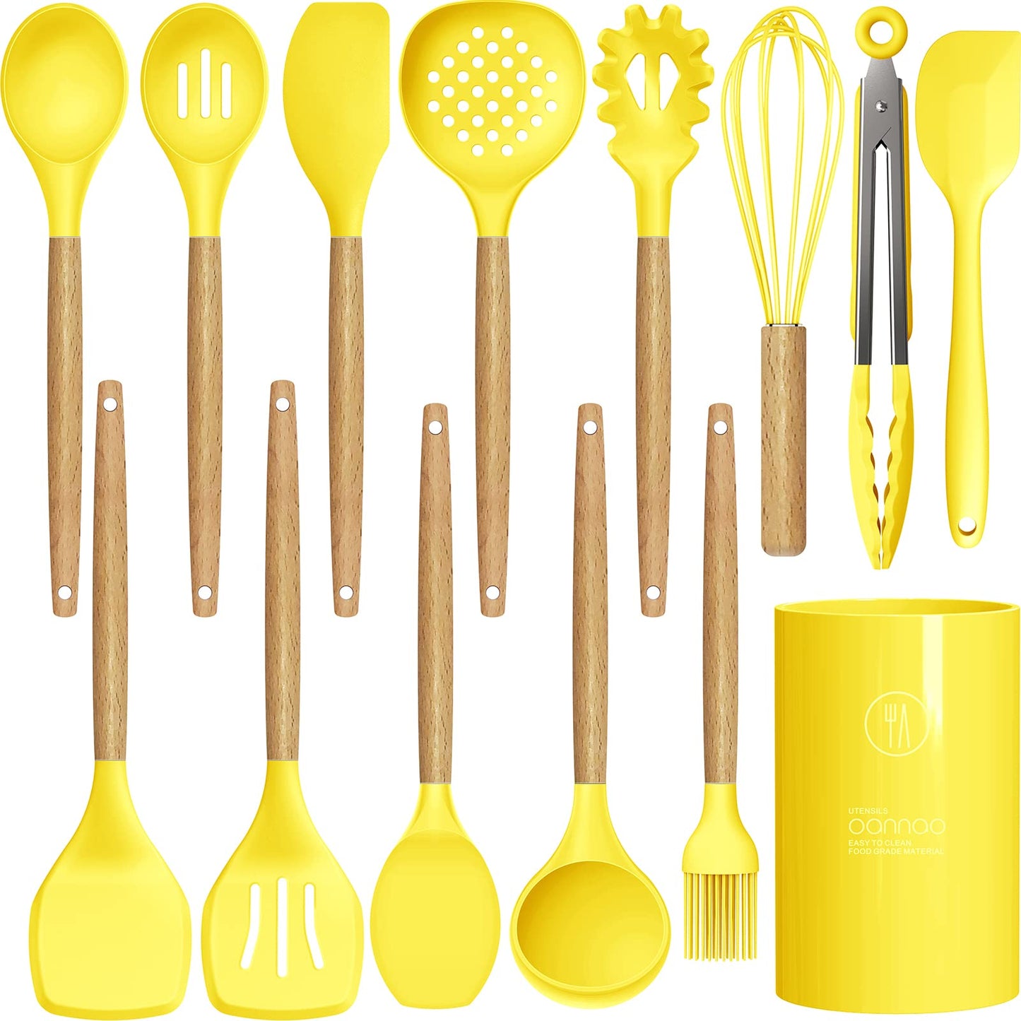 Silicone Cooking Utensils – Heat-Resistant, 33PCS Nonstick Kitchen Set