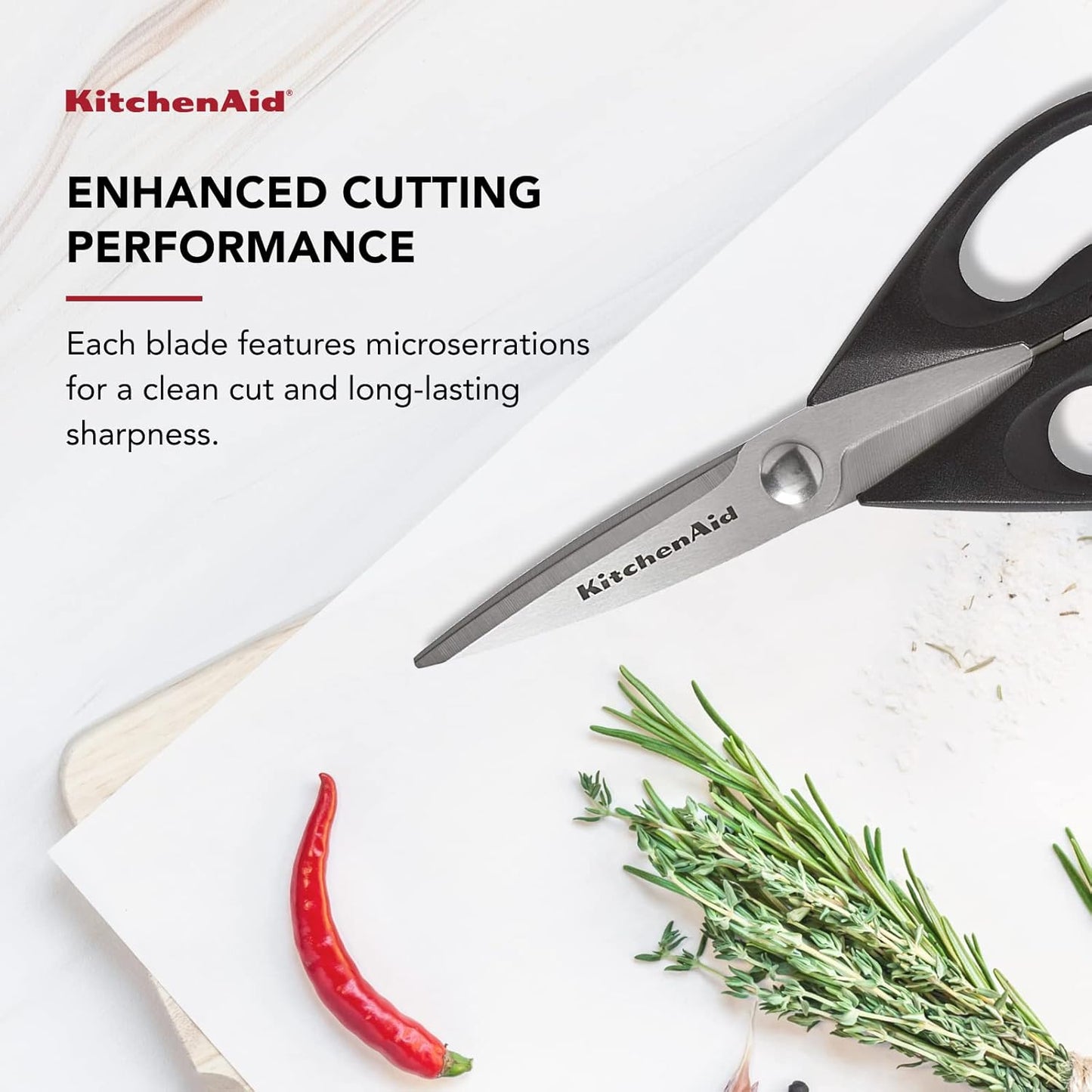 Kitchen Shears – All-Purpose Stainless Steel Scissors with Cover