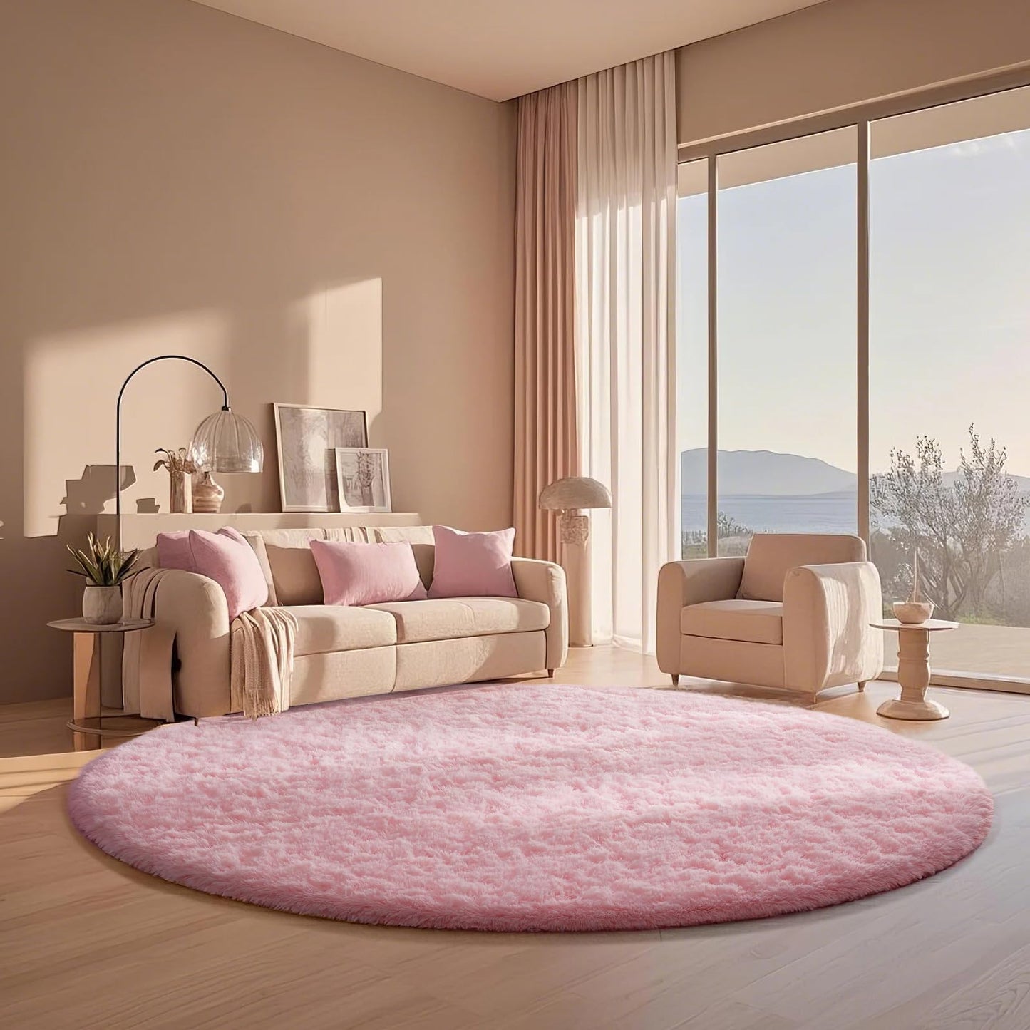 Fluffy Shag Rug – 4x6 Grey Carpet for Bedroom, Living Room, Dorm