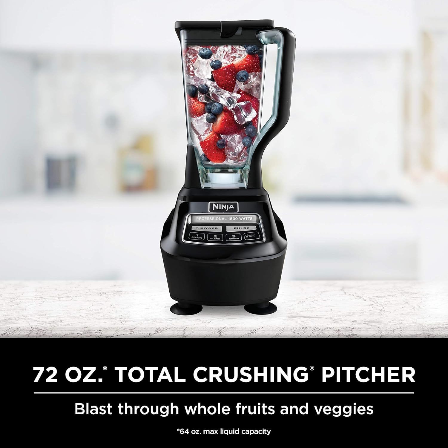 Ninja Mega Blender System – 1500W, 4 Functions, 72oz Pitcher