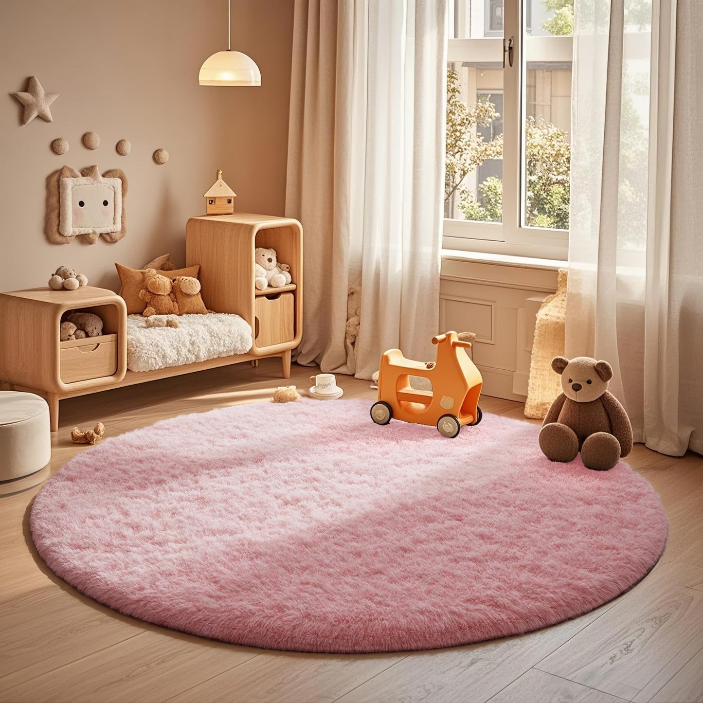 Fluffy Shag Rug – 4x6 Grey Carpet for Bedroom, Living Room, Dorm