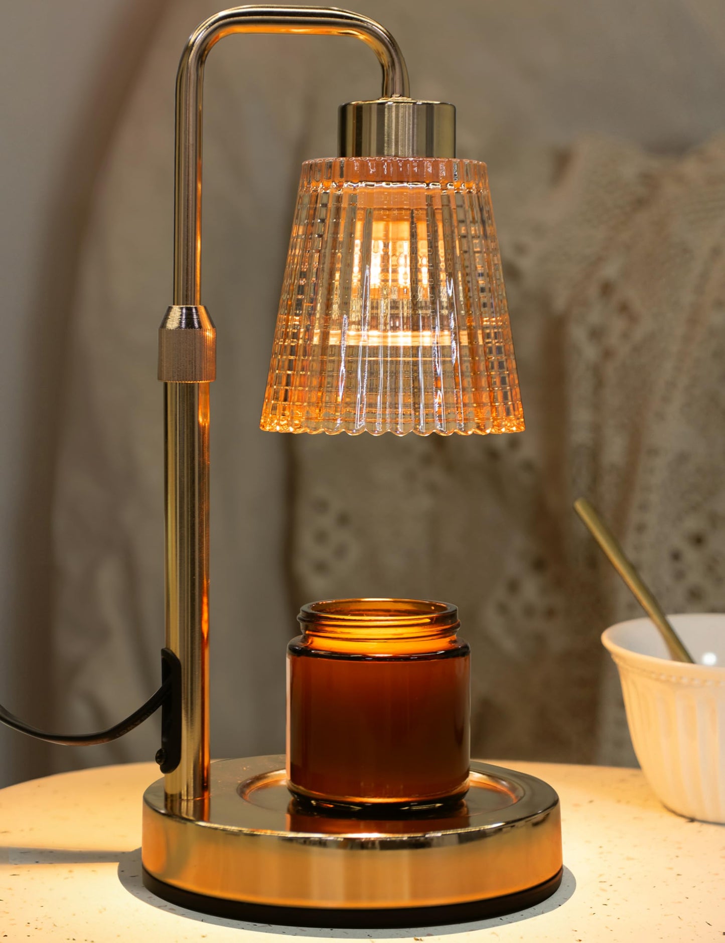 Candle Warmer Lamp – Adjustable Height, Wax Jar Warmer with Bulbs