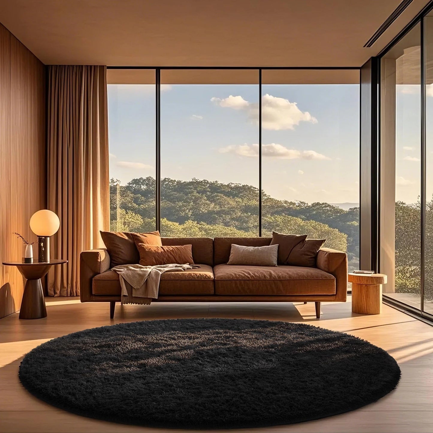 Fluffy Shag Rug – 4x6 Grey Carpet for Bedroom, Living Room, Dorm