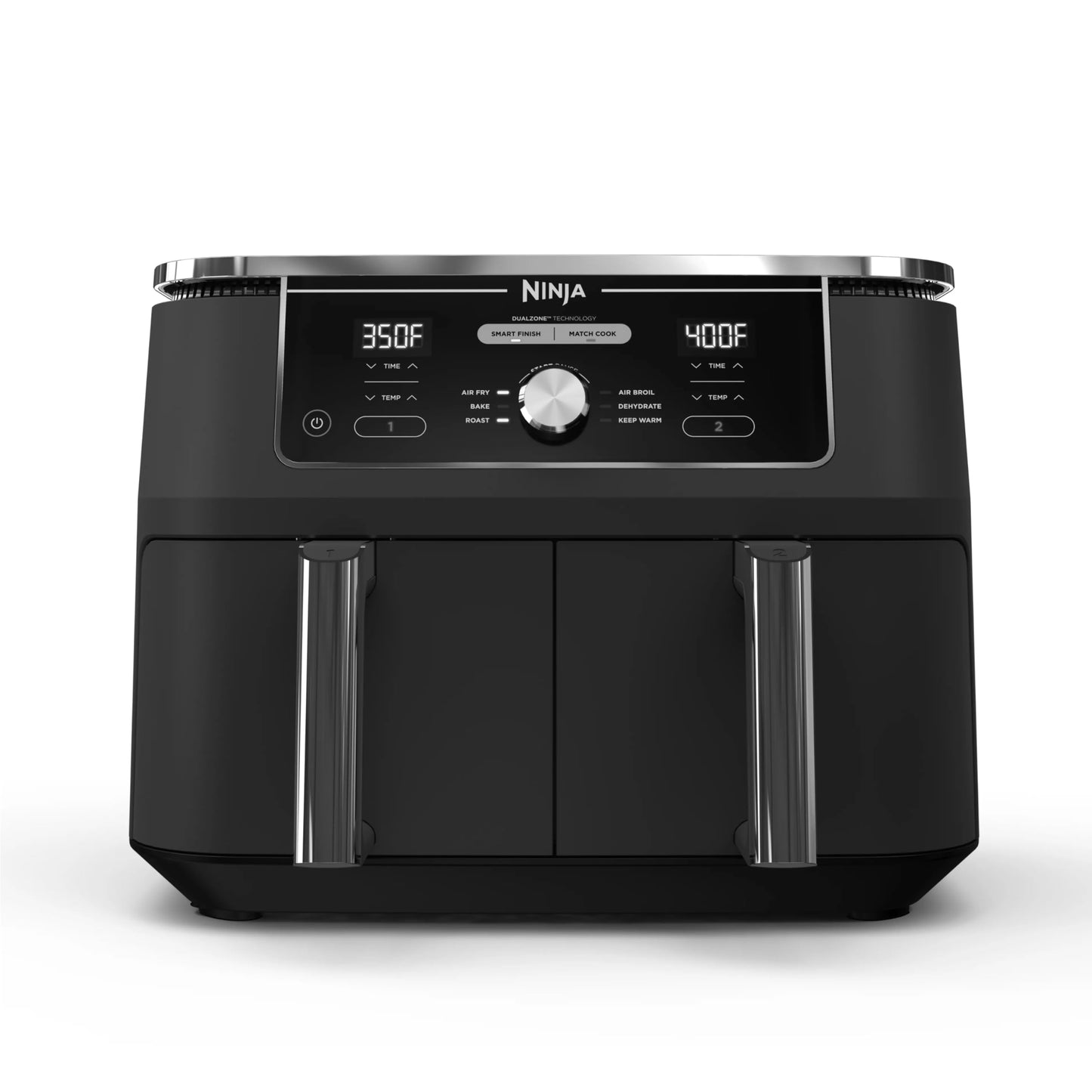 Dual Basket Air Fryer – 8QT, 6-in-1 with Smart Finish