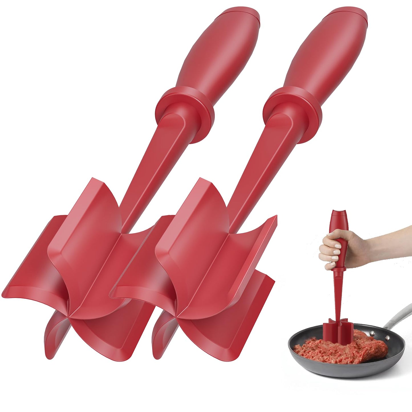 Burger Masher Tool – Heat-Resistant Meat Grinder and Smasher