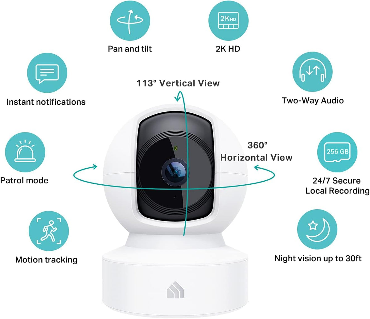 Kasa 2K Security Camera – Motion Detection, Baby & Pet Monitor