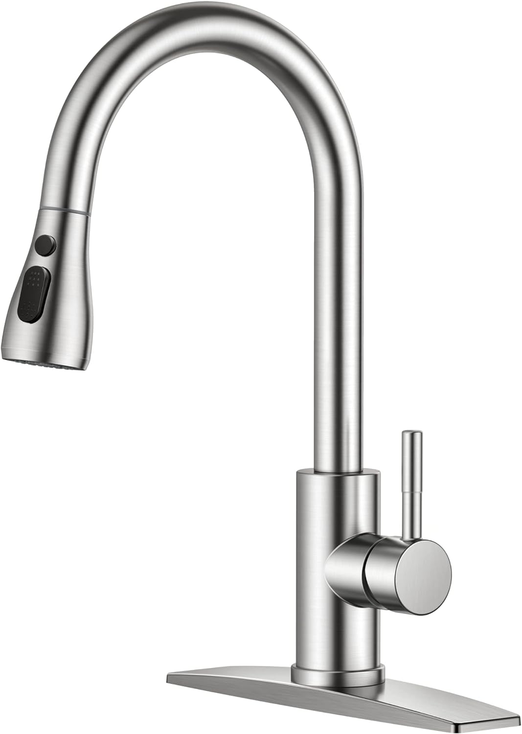 Pull Down Kitchen Faucet – Brushed Nickel, Single Handle