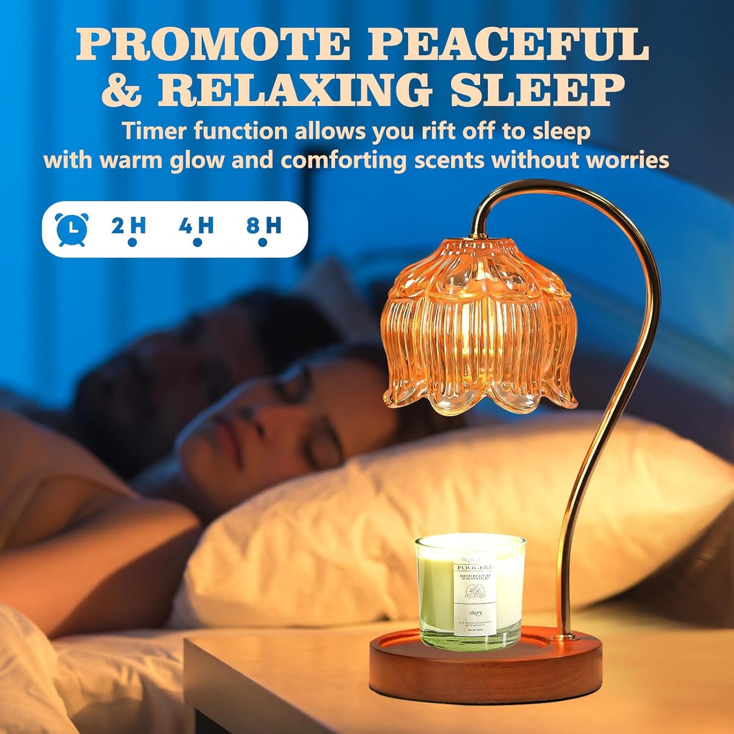 Candle Warmer with Timer – Electric Dimmer Lamp, Gift for Women