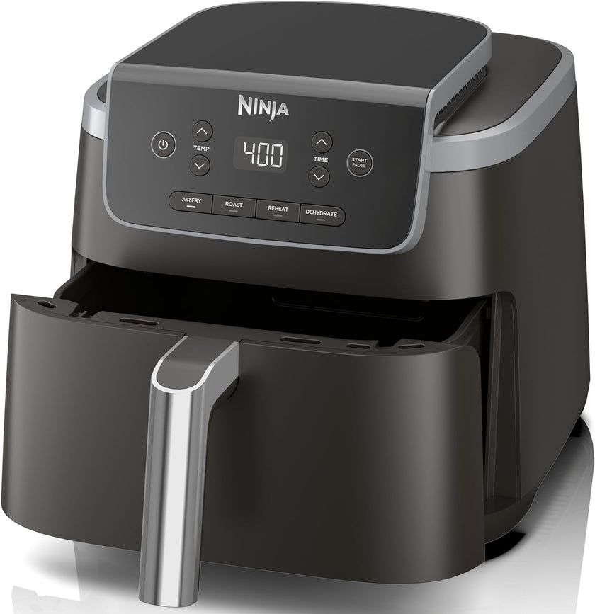 Air Fryer – 4-in-1, 5QT Capacity, Nonstick Basket, Grey
