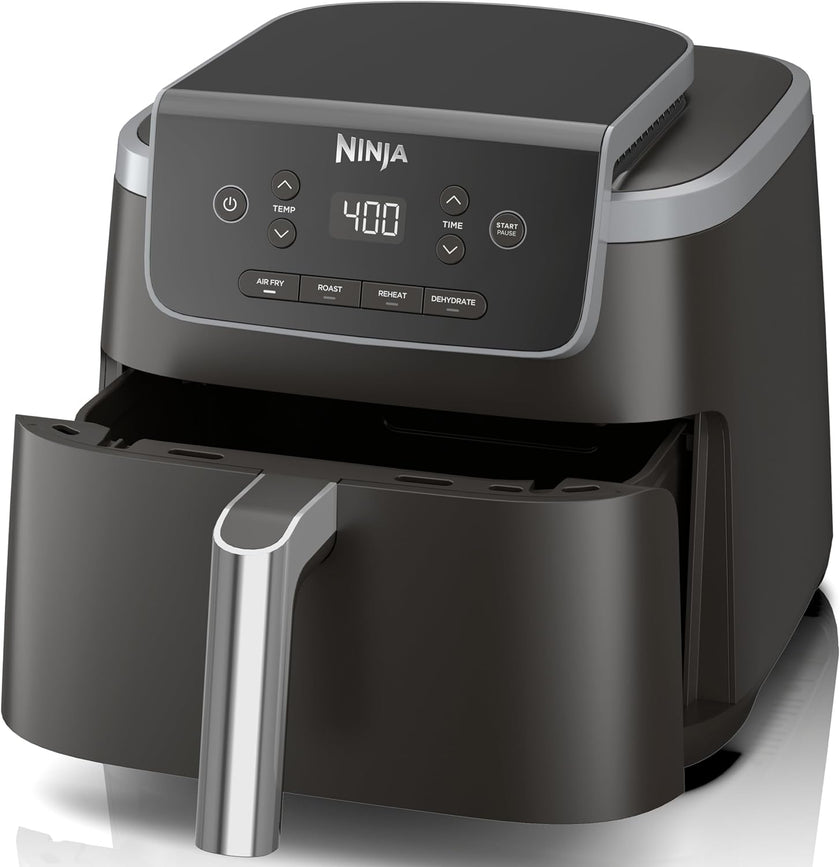 Air Fryer – 4-in-1, 5QT Capacity, Nonstick Basket, Grey