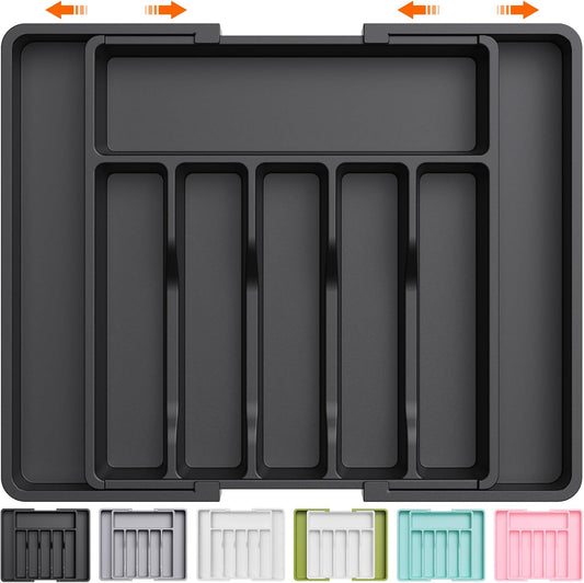 Expandable Silverware Organizer – Adjustable Utensil Tray for Drawer