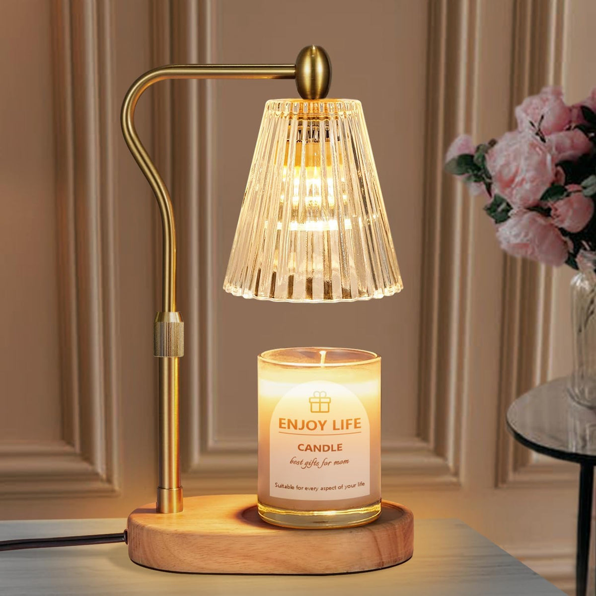 Candle Warmer Lamp – Adjustable, Timer & Dimmer, Vintage Style
