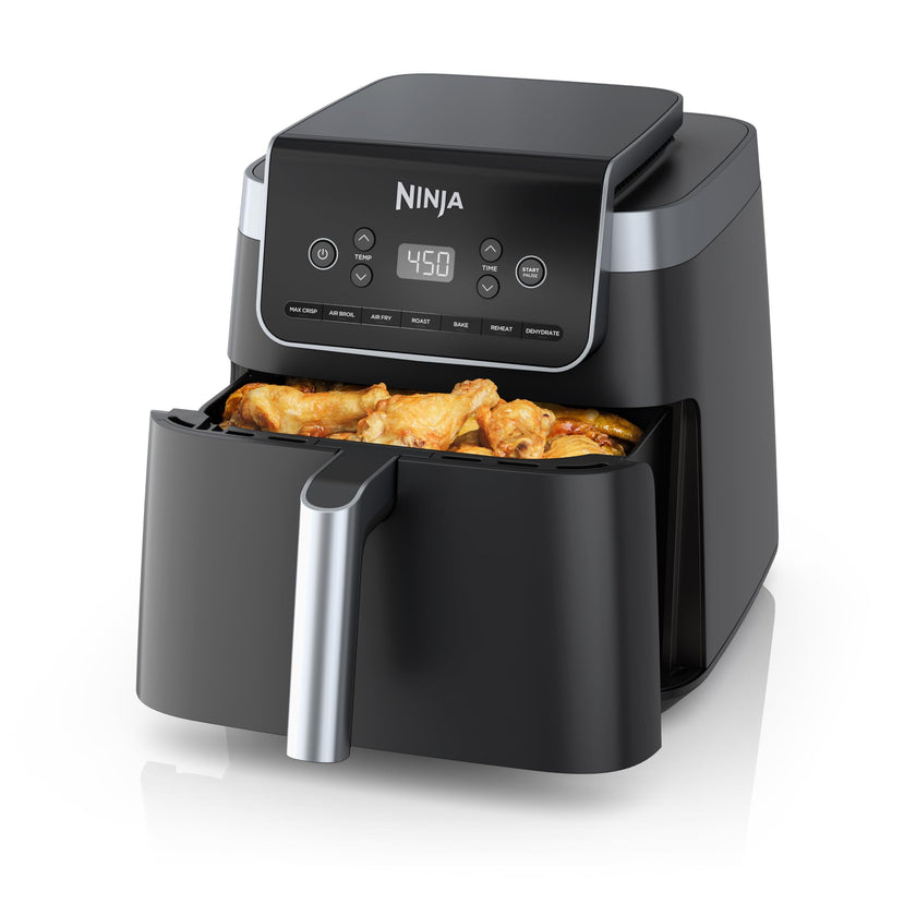 Air Fryer – 4-in-1, 5QT Capacity, Nonstick Basket, Grey