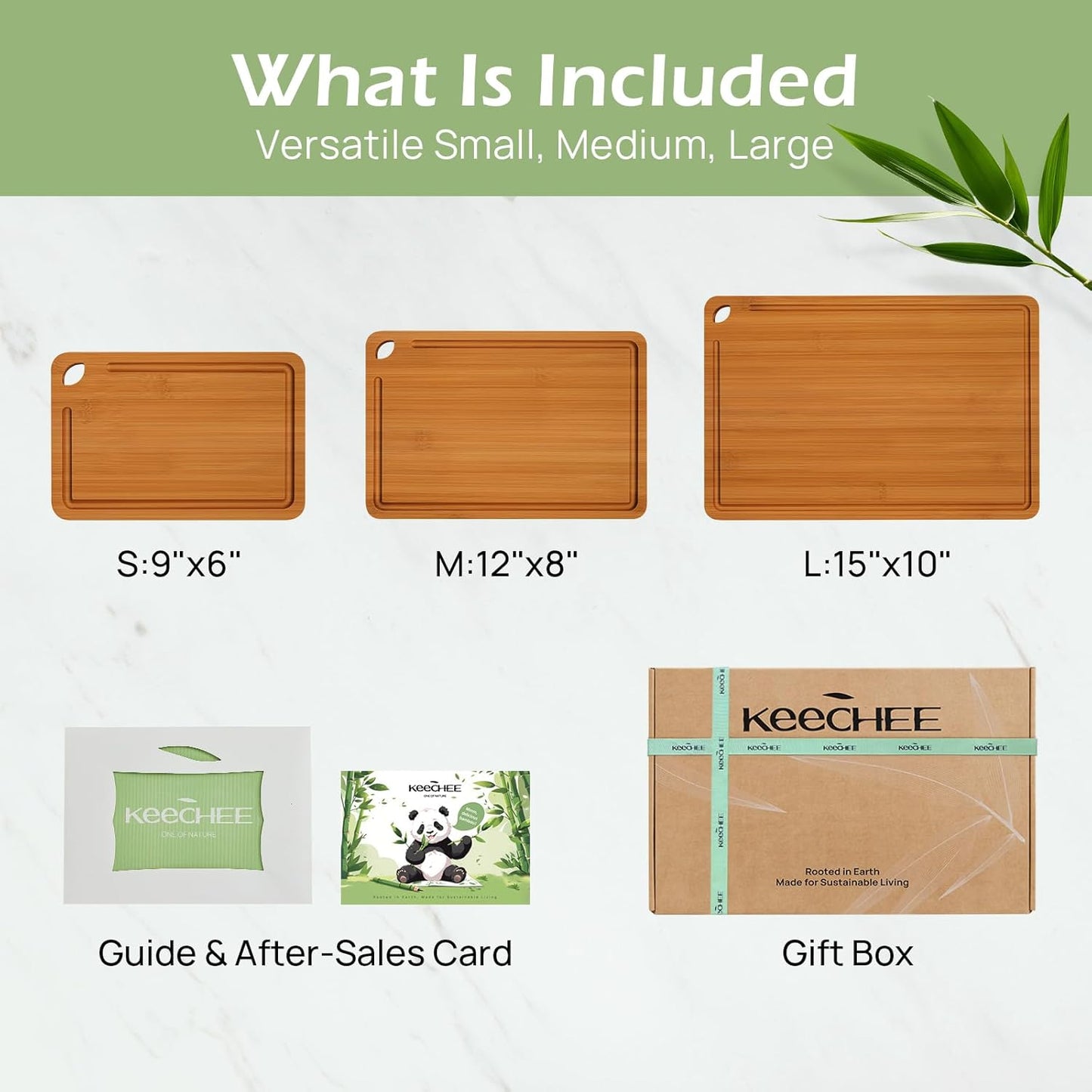 Bamboo Cutting Board – Juice Grooves & Handles, Multipurpose