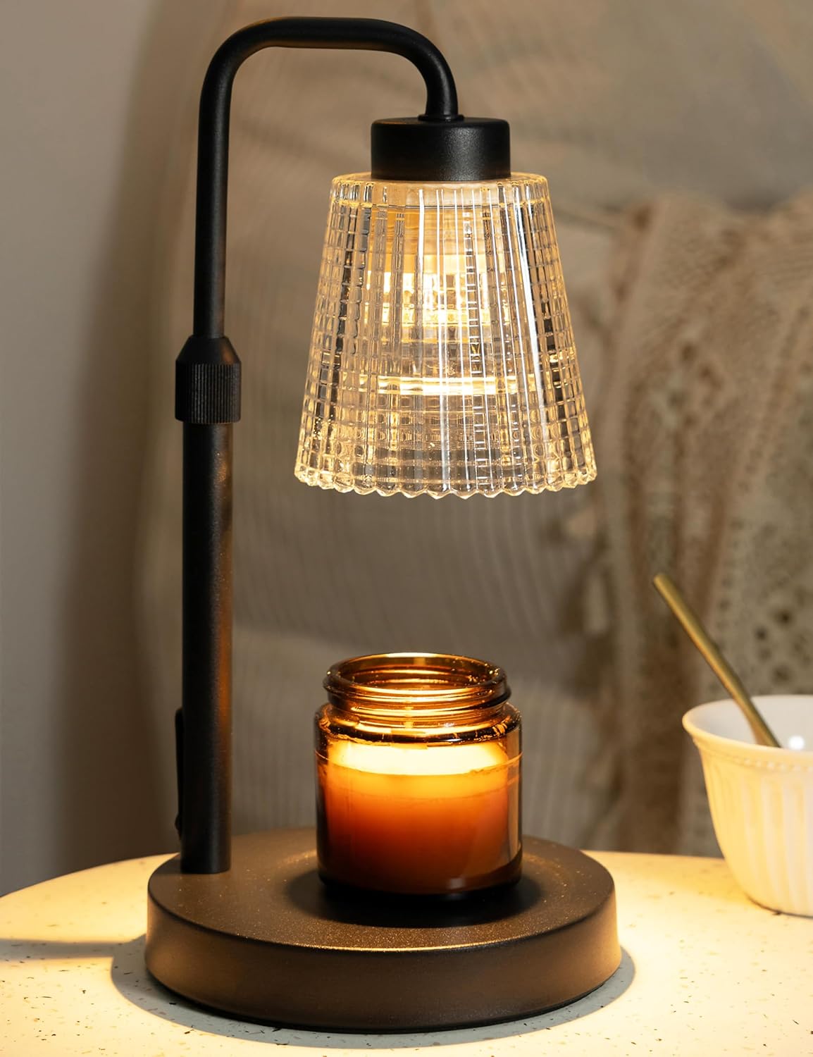 Candle Warmer Lamp – Adjustable Height, Wax Jar Warmer with Bulbs