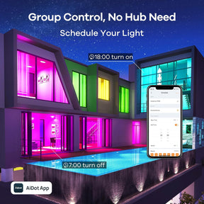 Smart LED Light Bulbs – Wi-Fi, 64 Scenes, Music Sync, 4-Pack