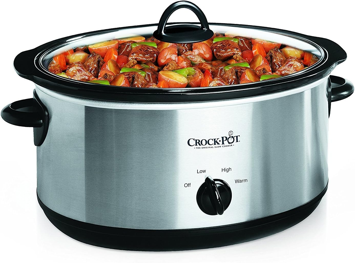 Manual Slow Cooker – 7QT Oval Stainless Steel